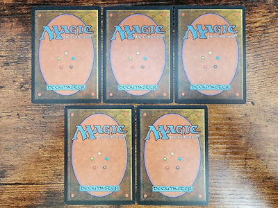 MTG ⭐Mirage Basic Land Set LP/VLP⭐ 5x Lands: 1x of each land