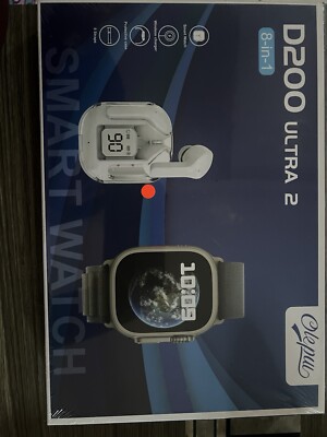 D200 Ultra 2 8 In 1 Smart Watch Ios Or Android