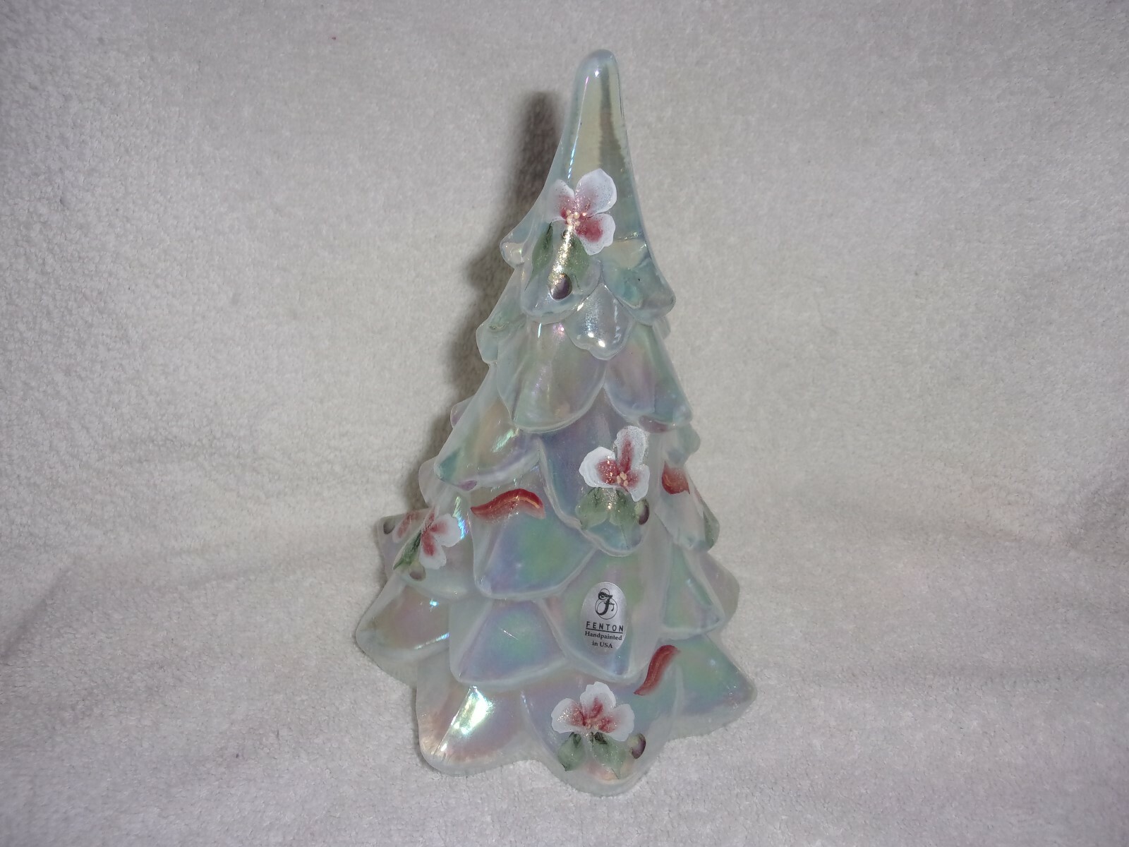 Fenton Christmas Tree 7" tall eBay