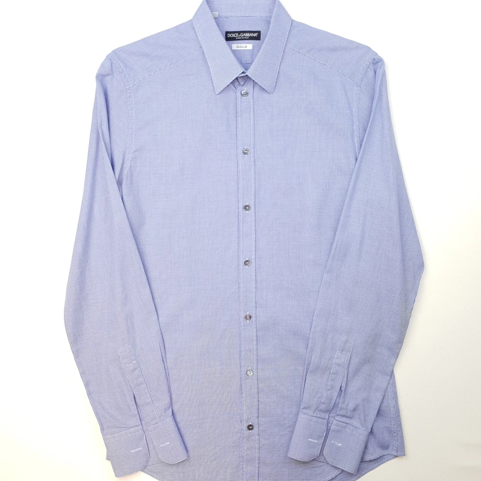 Dolce&Gabbana Mens Dress Shirt Cufflink Cuffs 15.5 39 = SMALL Slim Fit Genuine - Image 1 of 4