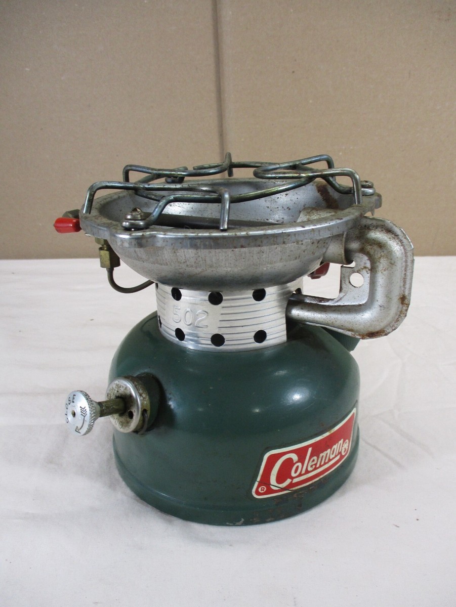Vintage 1972 Coleman 502 Portable Single Burner Camping