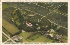 Birdseye View Loma Linda Sanitarium & Grounds California CA 1930 Postcard