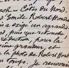 Georges MÉLIÈS - Beautiful letter to the conjurer Auguste Drioux (1929)