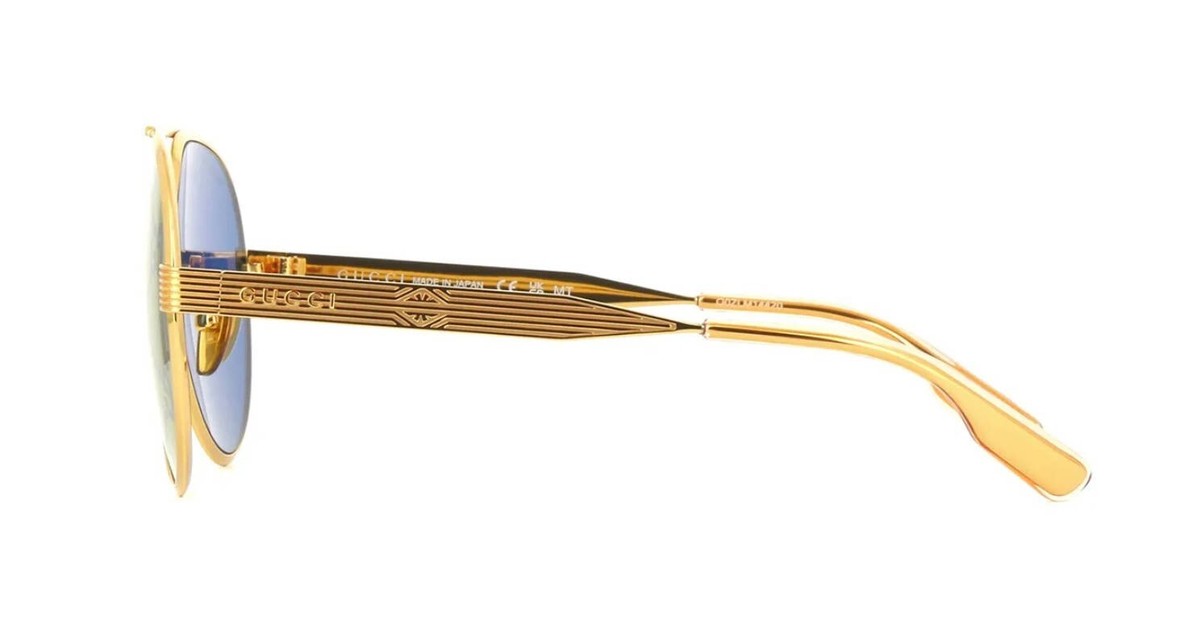 GUCCI GG0515S 003 60 サングラス ゴールド / ブラック Gucci GG0515S Black/Gold Prescription Sunglasses