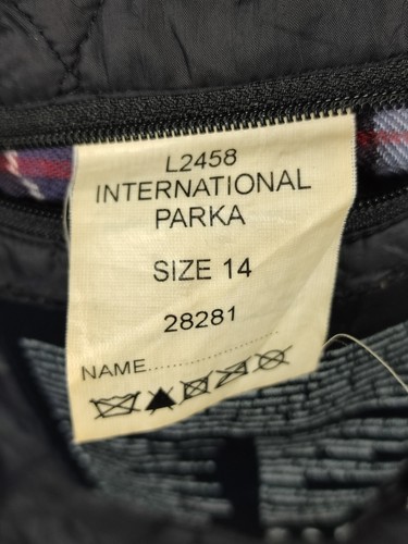 Parka Barbour International da donna cerato nero Uk14 - Lady Waxed Jacket wit... - Foto 5 di 10