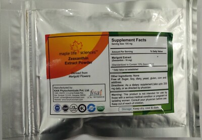 ZEAXANTHIN Extrakt 10% Ringelblumenblütenextrakt Pulver Antioxidans