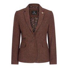 Women's Suit Tweed Herringbone Wool Brown TruClothing