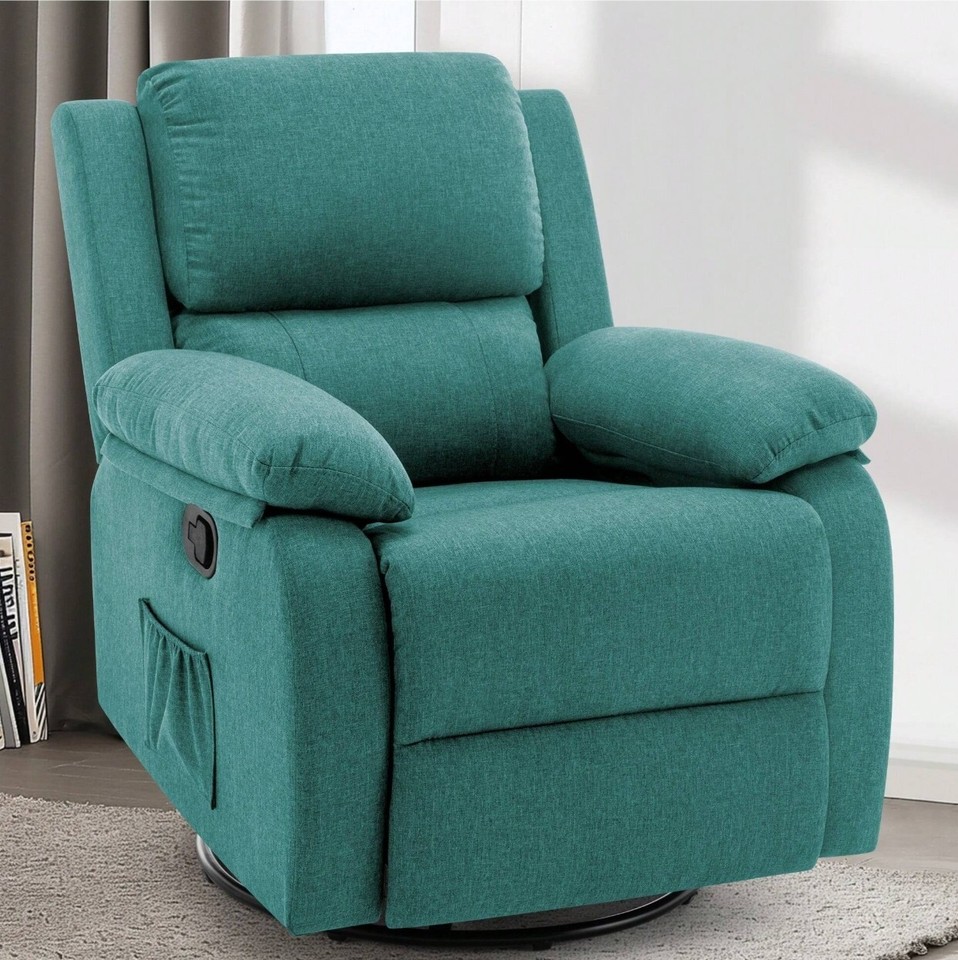 Swivel Rocker Recliner Chair for Adults Rocking Single Sofa Living Room ...