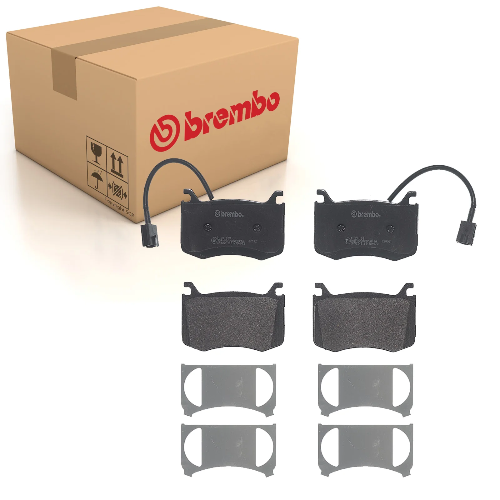 Fits BREMBO P 23 183 Brake Pad Set, disc brake P 23 183 Brake pads set front (w - Image 10