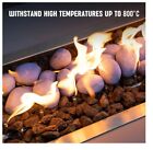 Lightweight Ceramic Fiber Beige Pebble Stones Stan broil *See Desc.*