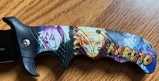Sasuke Uchiha Naruto Anime Tactical Spring Assisted Open Pocket Knife9”