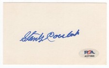 STAN COVELESKI Signed Cut PSA/DNA CLEVELAND INDIANS HOF AUTO