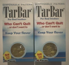 TarBar Cigarette Filters Disposable - 2 BOXES 64 Filters Total Reduced Price