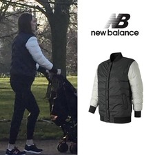 New Balance Black White Nb Heat Down 800d Jacket Size S (uk 8-10) Rrp $249.99
