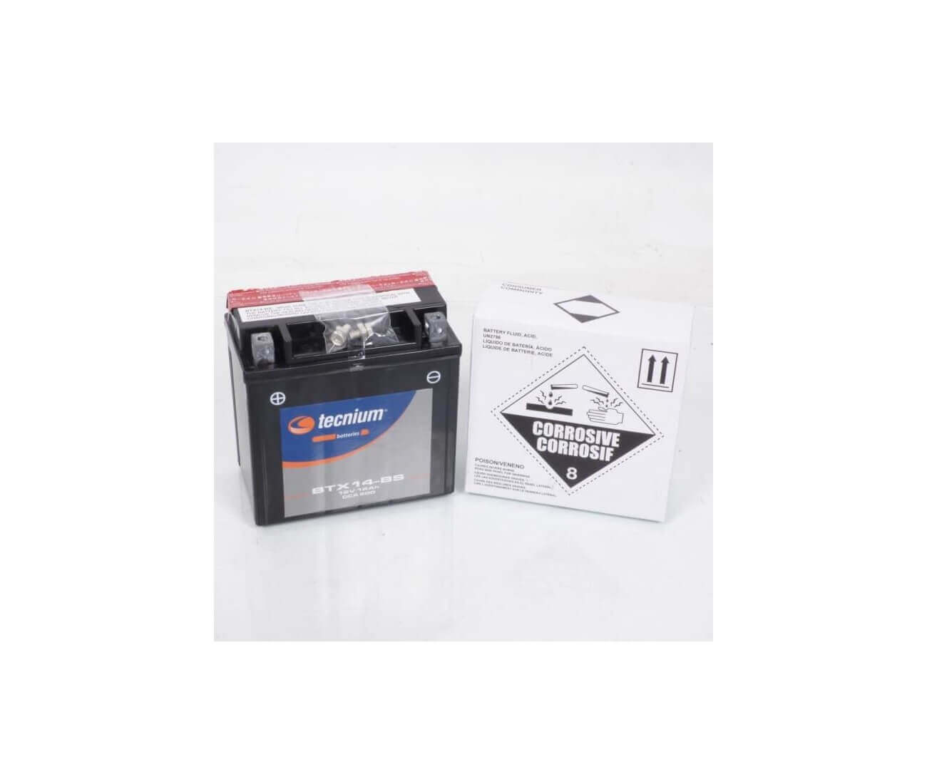 Batterie Tecnium BTX14-BS étanche et sans entretien pour moto