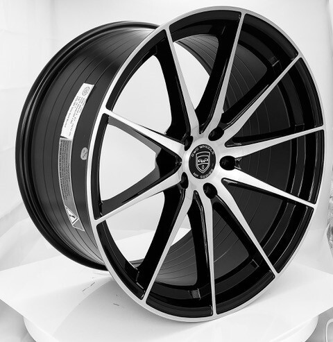 4 HP4 19 inch STAGGERED Black Rims fits MASERATI COUPE 4200 02