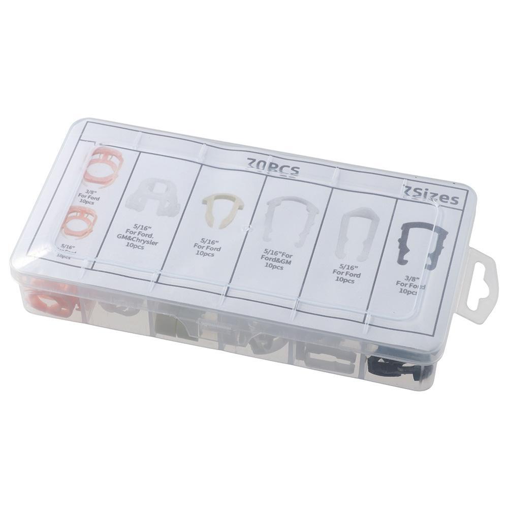 70Pcs Nylon Retaining Clip Assortment Kit Clip Replacement For Car