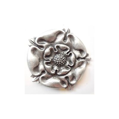 Tudor Rose Zinn Anstecknadel Abzeichen/Brosche Henry VIII Elizabeth I Dynasty Brandneu mit Etikett