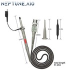 1-Pack P6100 Oscilloscope Clip Probes 100MHz with Accessories Kit 1X 10X