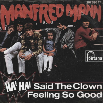 MANFRED MANN: Ha! Ha! Said The Clown (´67 / rare orig. German 7'' / 1st p/s)