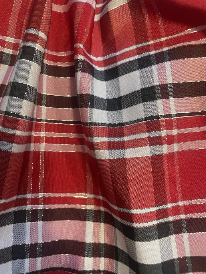 Hermoso Vestido de Navidad para Niñas Jona Michelle Rojo/Negro/Blanco a Cuadros Talla 5. Foto 4 de 4