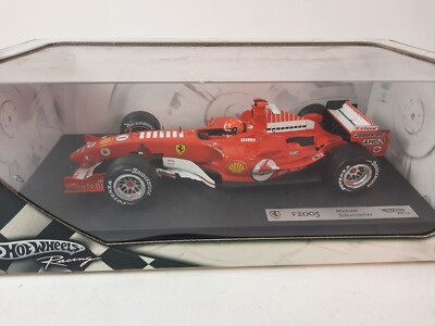 ホットウィール1/18フェラーリ F2005 Mシューマッハ Hot Wheels F1 Ferrari F2005 #1 Michael Schumacher 2005 Bar Code