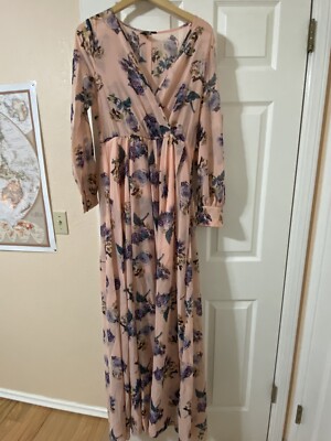 NWT Windsor Long Sleeve Chiffon Floral Maxi Long Bridesmaid Prom Dress In Size M | eBay NWT Windsor Long Sleeve Chiffon Floral Maxi Long Bridesmaid Prom Dress In Size M | eBay