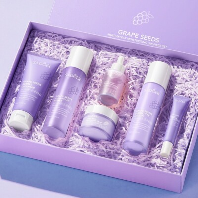 Traubenkern Beauty Gesicht Kits Niacinamid Serum Reparatur Anti Aging feuchtigkeitsspendend weiß