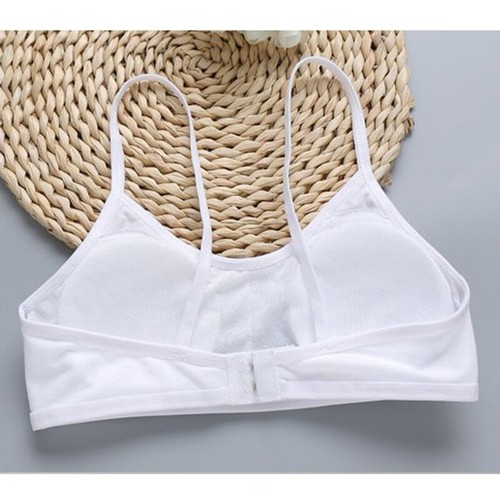 Cotton Bra Teenage Undrewear Girls Padded Training Camisole Crop Top - Picture 7 of 11
