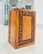 Handmade Wooden Urn Box for Human Ashes, Cremation Funeral Urns Box, Pet Memoria
