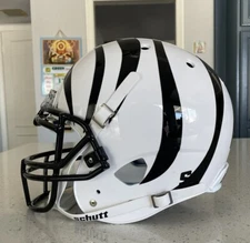 CUSTOM CINCINNATI BENGALS WHITE ALTERNATE SCHUTT AiR XP REPLICA FULL SIZE HELMET