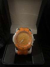 Platino Herrenuhr Orange 55mm Große Uhr Armbanduhr