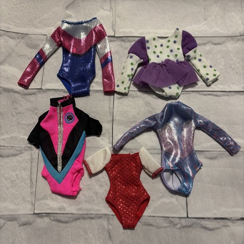 5 Bodysuits or Bathing Suits, Barbie Clothes Lot #61 Gymnastics, Sea World