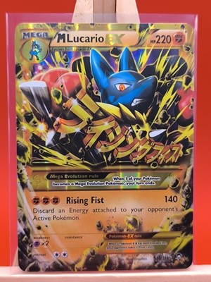 M Mega Lucario EX 113/111 Furious Fists Gold Ultra Secret Rare