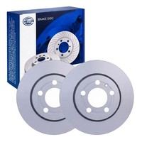 2X Hella Bremsscheiben 256Mm Hinten Passend FüR Audi A3 TT Seat Leon Tole