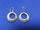 GRANDMA GRABE'S BEAUTIFUL VINTAGE 925 STERLING SILVER HAMMERED RING EARRINGS
