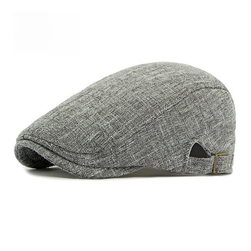 Chapeau homme casquette plate newsboy béret lierre massif cabbie conduite été décontracté kaki - Photo 8 sur 18