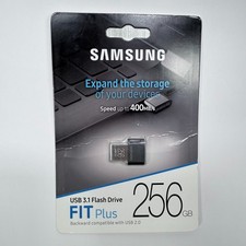 Samsung FIT Plus USB3.1 Flash Drive 256GB Speed up to 400 MB/s