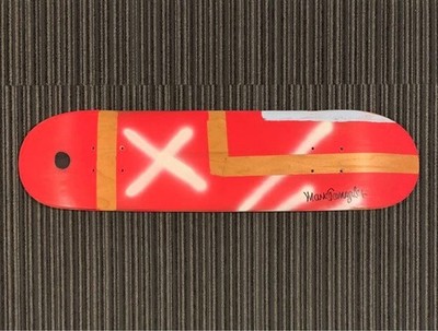 Skateboard Deck Mark Gonzales Signed Gonz Art Original artwork 2000s Red X