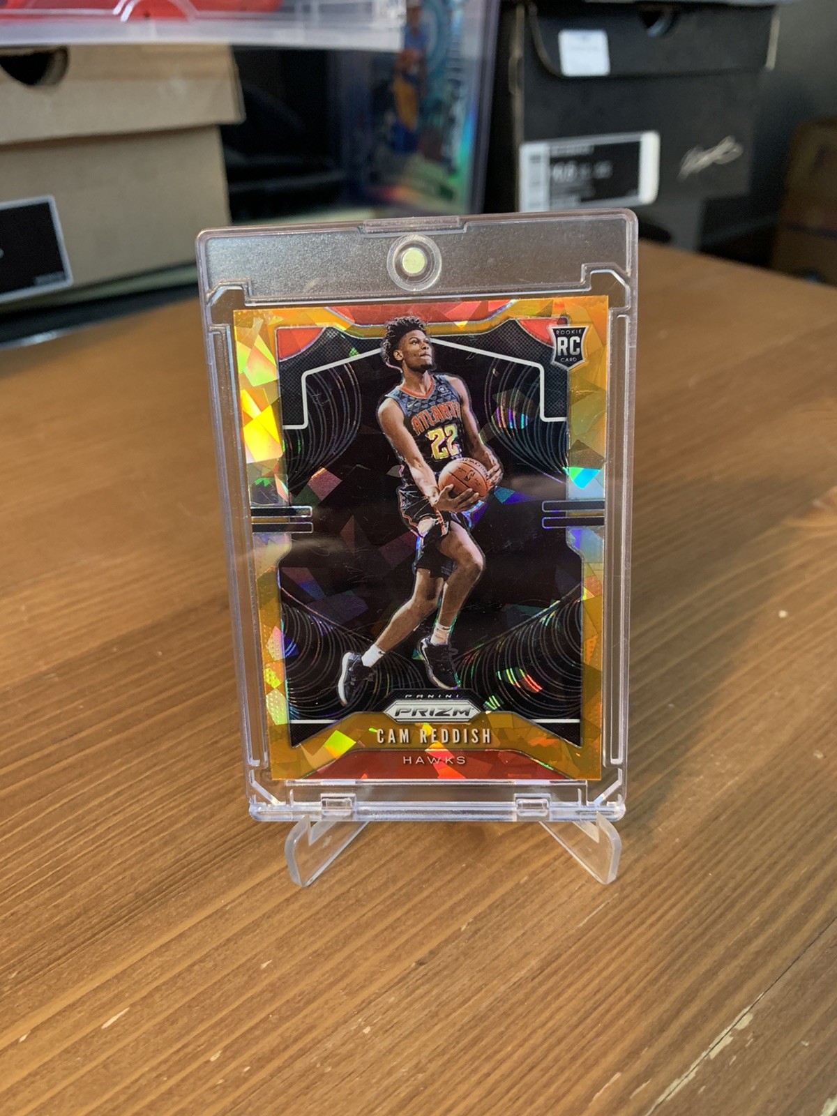 2019-20 Panini Prizm - Rookie Cam Reddish #256 Orange Ice Prizm (RC) Hawks