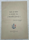 VIEUX PAPIER 1947 SUR LE RHIN A BORD DU MARCEAU LIGUE MARITIME & COLONIALE