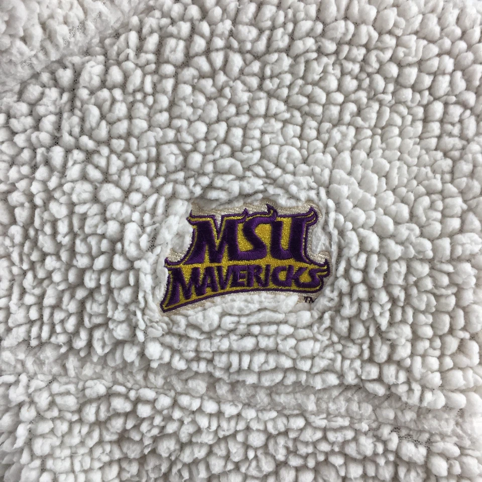 Chaqueta polar Sherpa Boxercraft con cremallera de cuarto para hombre S blanca manga larga cuello falso Foto 4 de 4