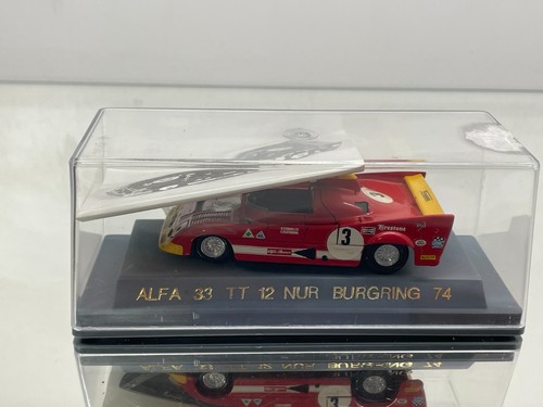 VEREM ALFA ROMEO 33 TT 12 NURBURGRING 1974 -RED 1:43- GOOD IN SHOWCASE