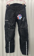 Alpha Motorcycle Pants Mens 32x32 black Padded Biker Motorbike Motorcross