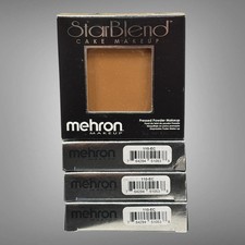 4 New Mehron Star Blend Cake Makeup Pressed Powder Espresso Cream L42B9