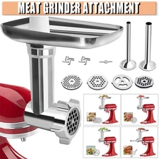 Set Upgrage Stainless Steel Food Meat Grinder Attachment For KitchenAid Sausage