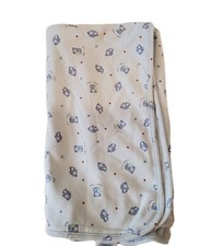 Vintage Child of Mine Blue Cotton "Puppy Love" Dog Star Baby Blanket