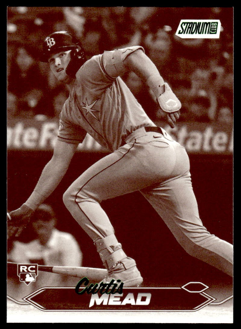 2024 Topps Stadium Club Curtis Mead #271 Sepia Parallel RC Tampa Bay Rays