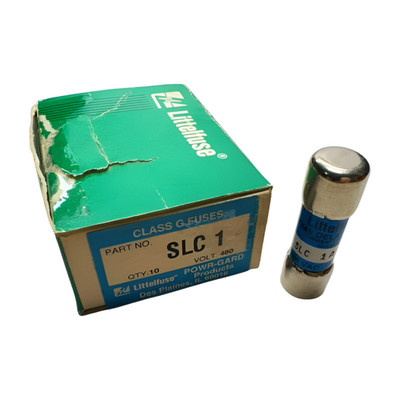 (Box of 7) Littelfuse SLC1 Time Delay Current Limiting Class F Fuse, 1A, 480V