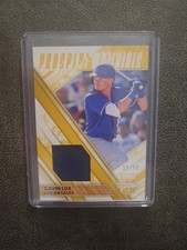 2019 PANINI ELITE EXTRA EDITION PROSPECT MATERIALS GAVIN LUX GOLD CARD #/99 RAYS